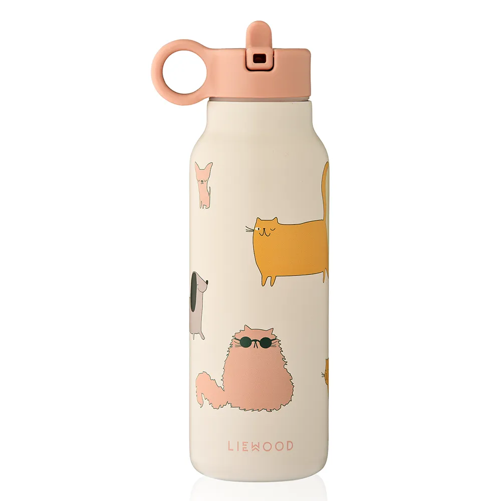 Liewood Falk vannflaske 350 ml Cats and Dogs/Sandy