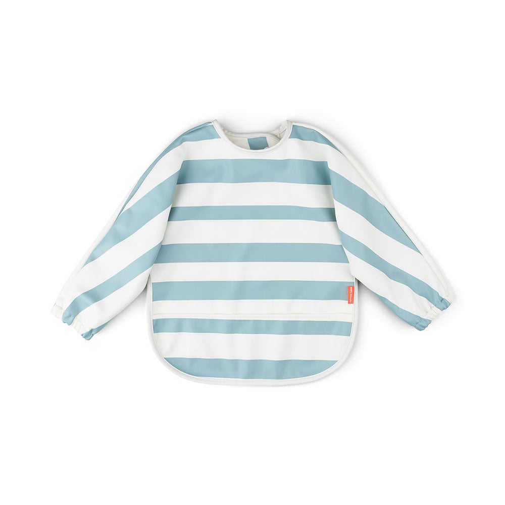 Done by Deer bib med ermer  Stripes Blue