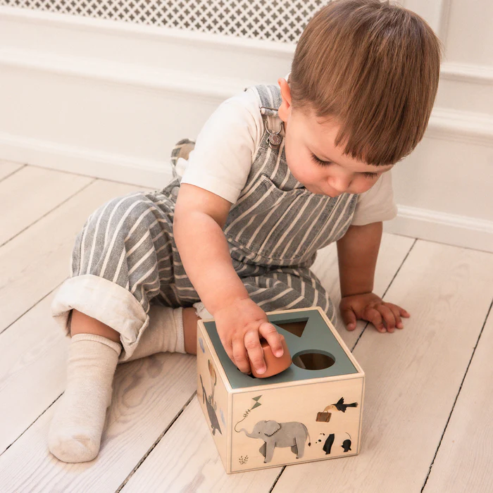 Sebra sorteringsboks i tre, World of Sebra