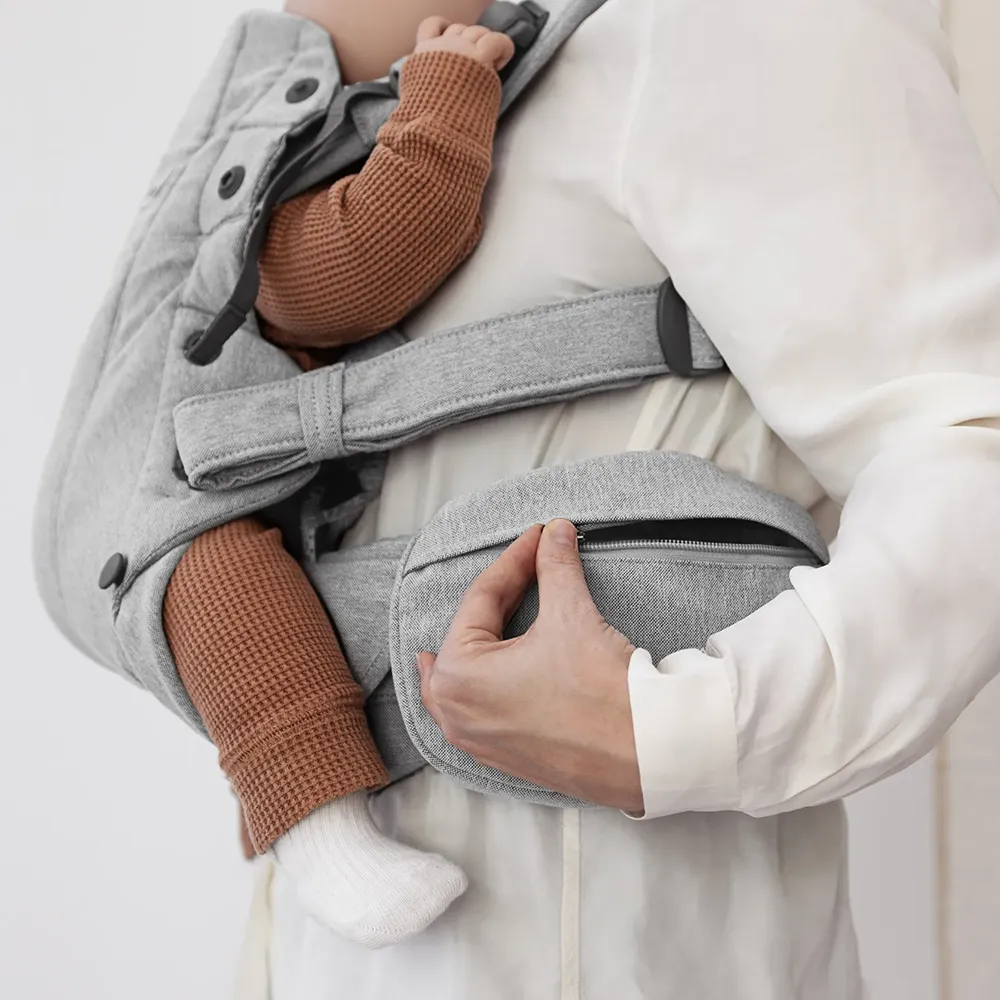 Babybjörn Oppbevaringslomme for bæresele Vevd melange Light Gray