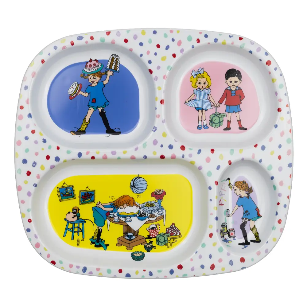 Rätt Start Pippi bursdagstallerken med fat