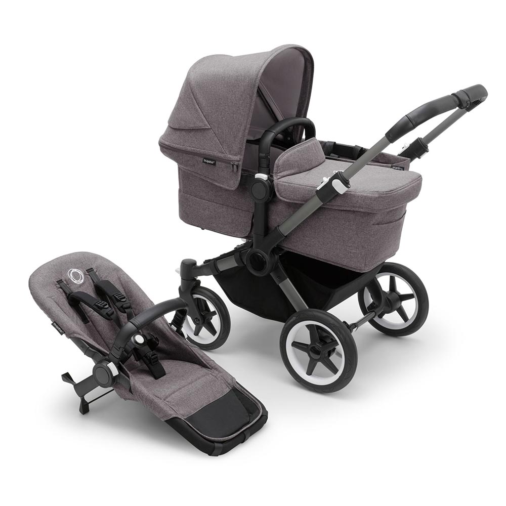 Bugaboo Donkey 5 barnevogn Mono Graphite/Grey Melange