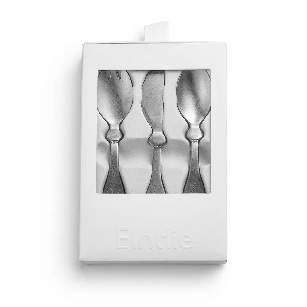 Elodie Barnebestikk Antique Silver