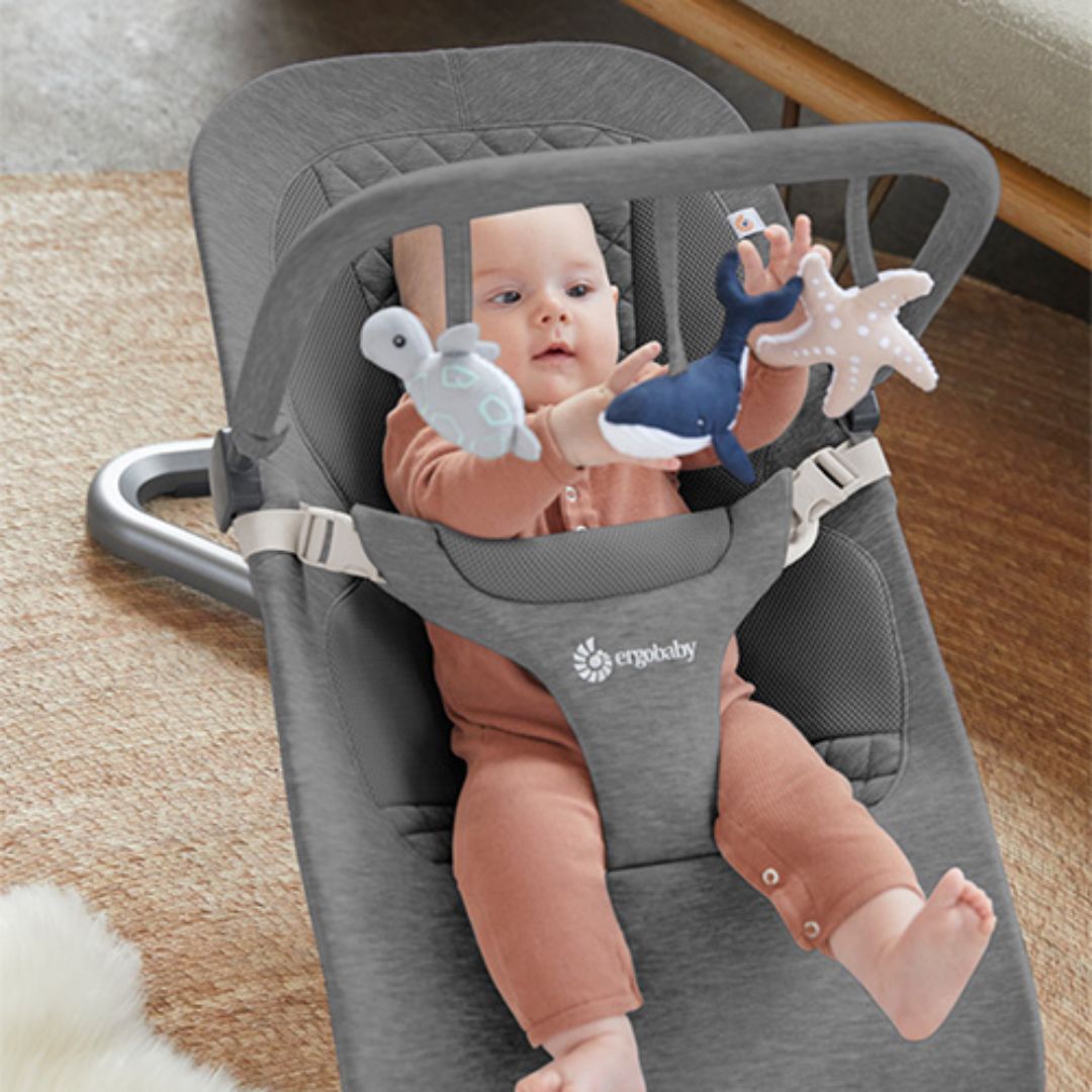 Ergobaby Evolve Babysitter lekegrind kullgrå