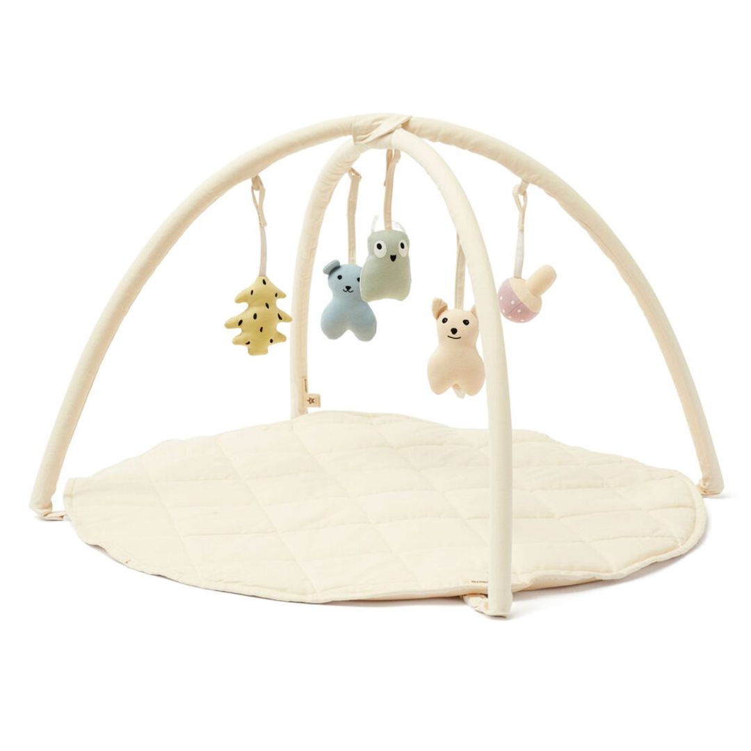 Kids Concept Baby Gym tekstil naturhvit