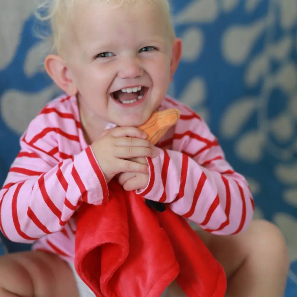 Rätt start Mummi Lille Min Koseteppe Venn rød