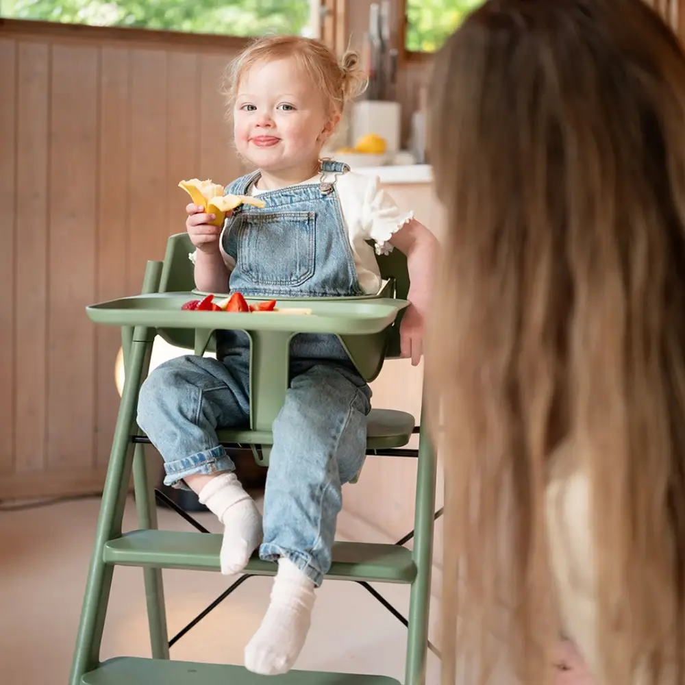 Kaos Klapp babyset Safety Rail & Tray Mineral Green