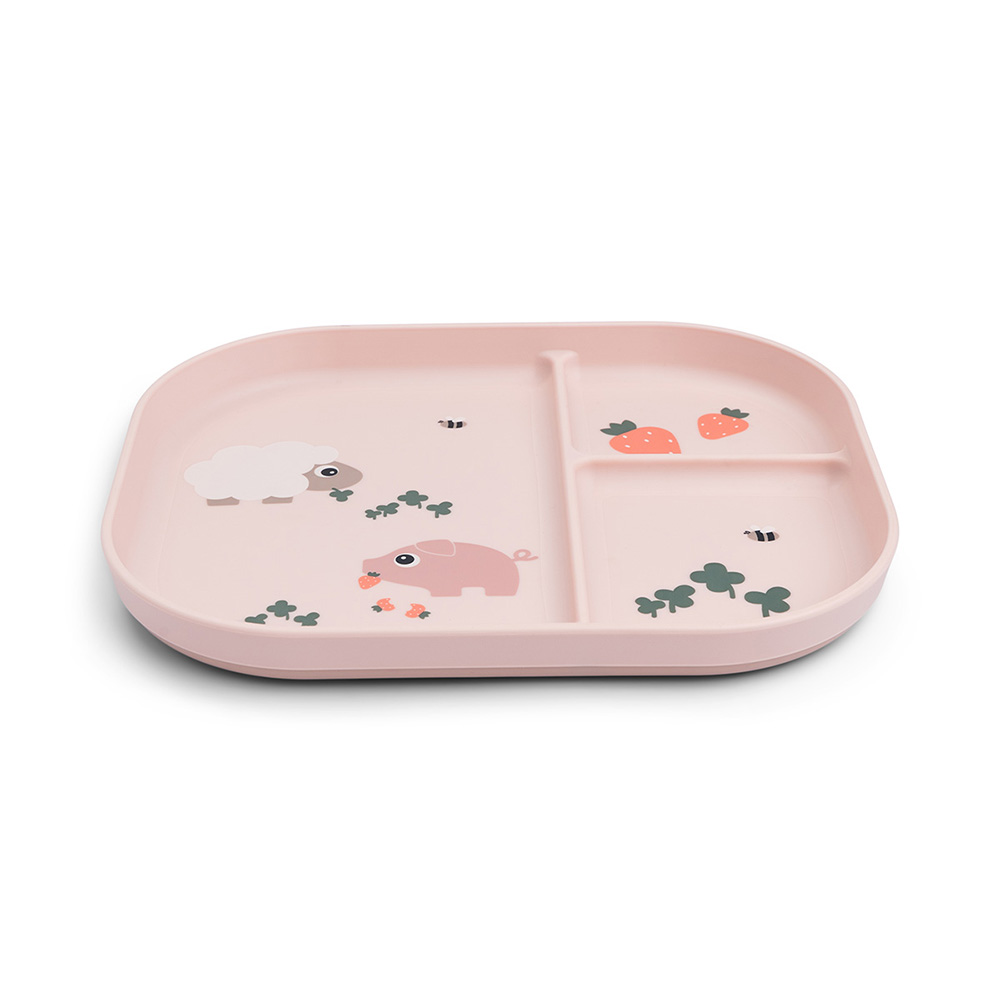 Done by Deer Foodie plate med rom Tiny farm Powder