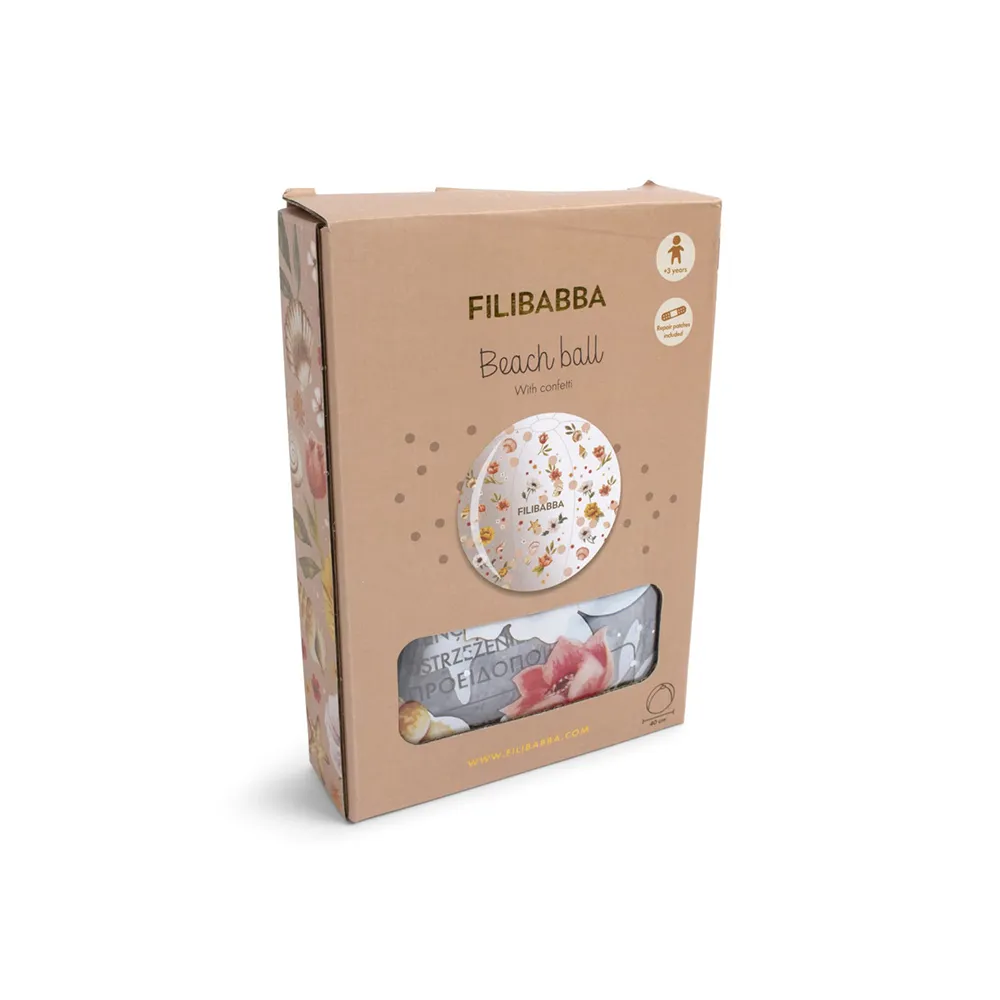 Filibabba Strandball Alfie - Ocean Blossom Confetti