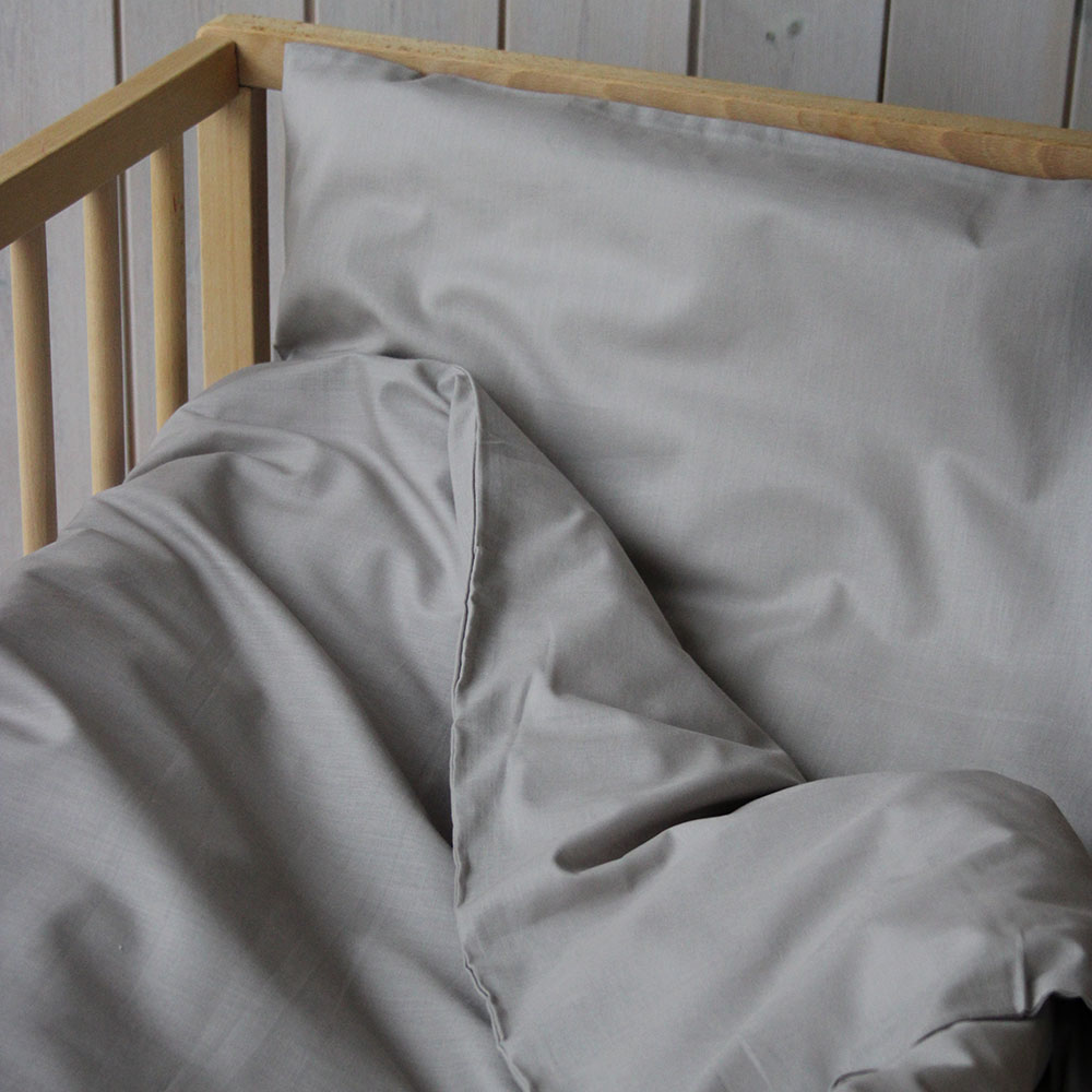 Rätt Start dynetrekk Crib grå