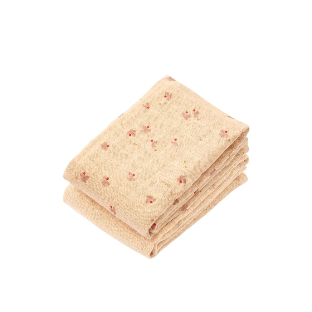 Liewood Lewis muslinklut 2-pakning – Mini Butterfly / Apple Blossom