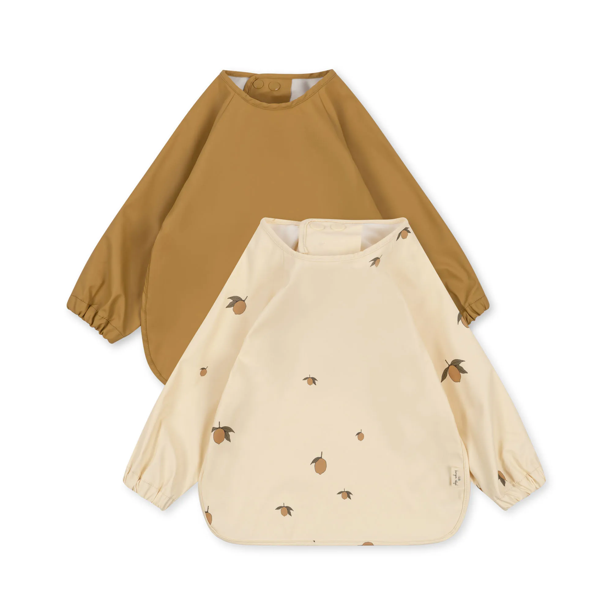 Konges Sløjd Smekker med ermer 2-pakning Lemon