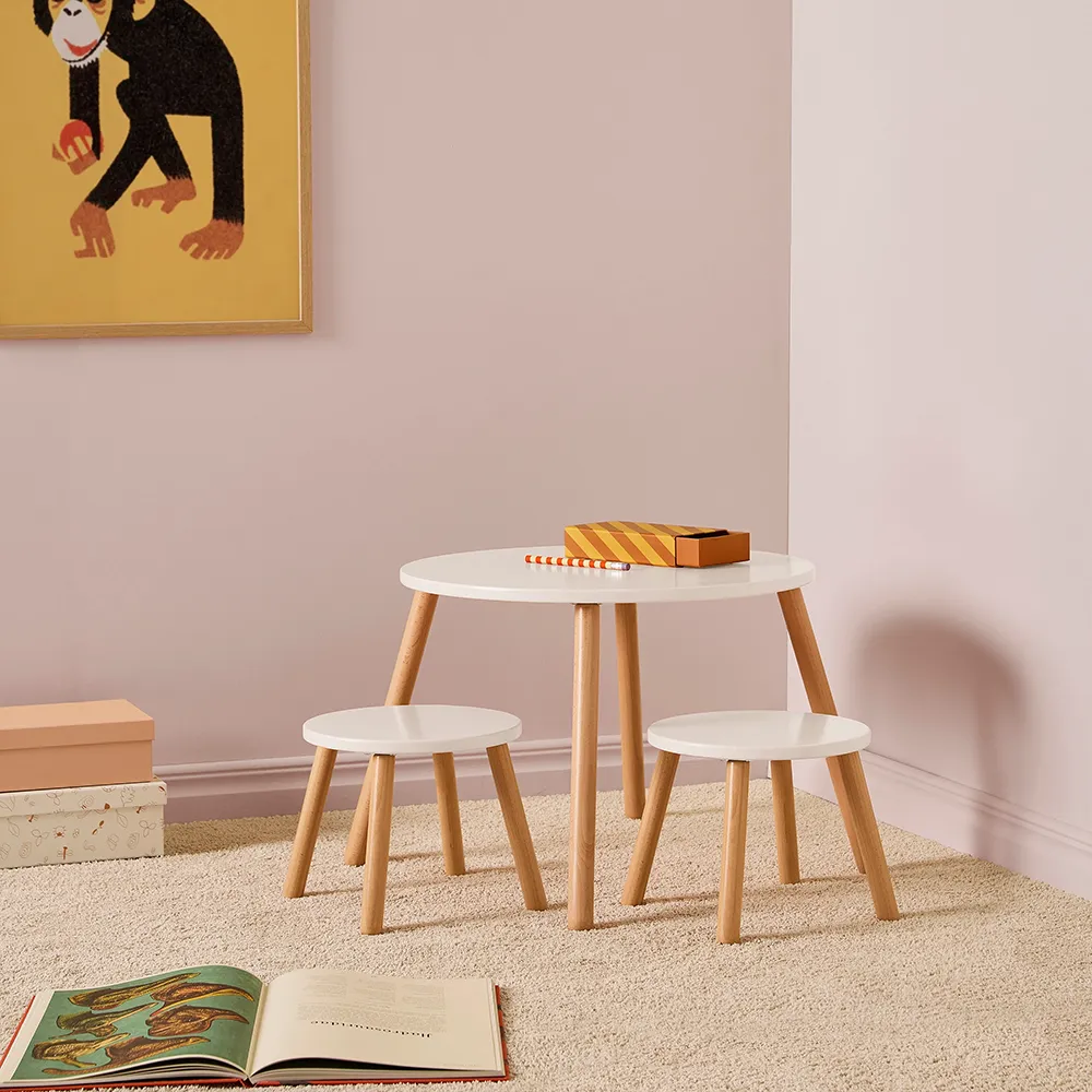 Kids Concept Bord og krakker hvit