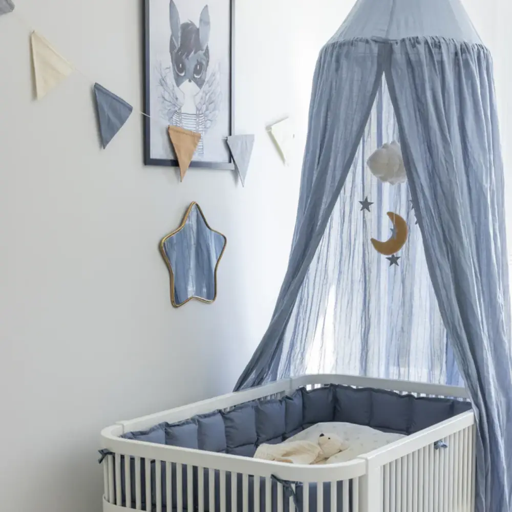 Sebra dobbeltsidig girlander Forest Lake Blue