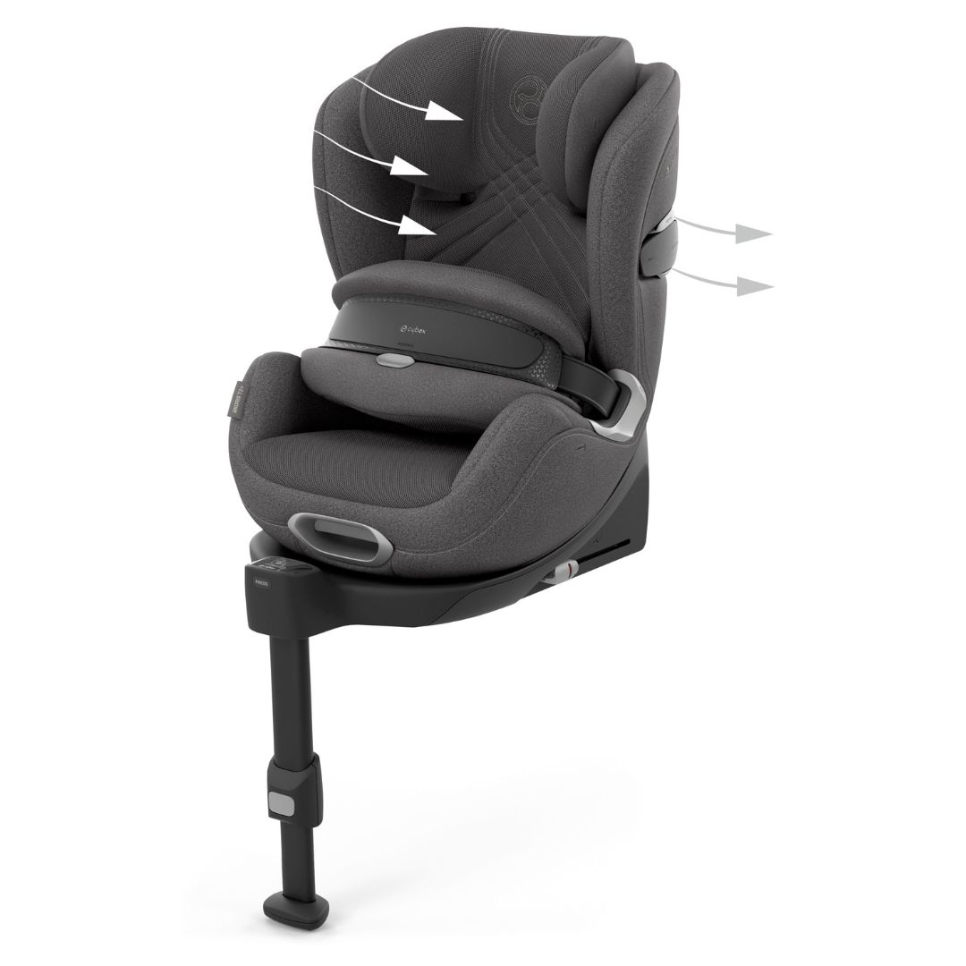 Cybex Anoris T2 bilstol med kollisjonspute i-size Plus Mirage Grey 