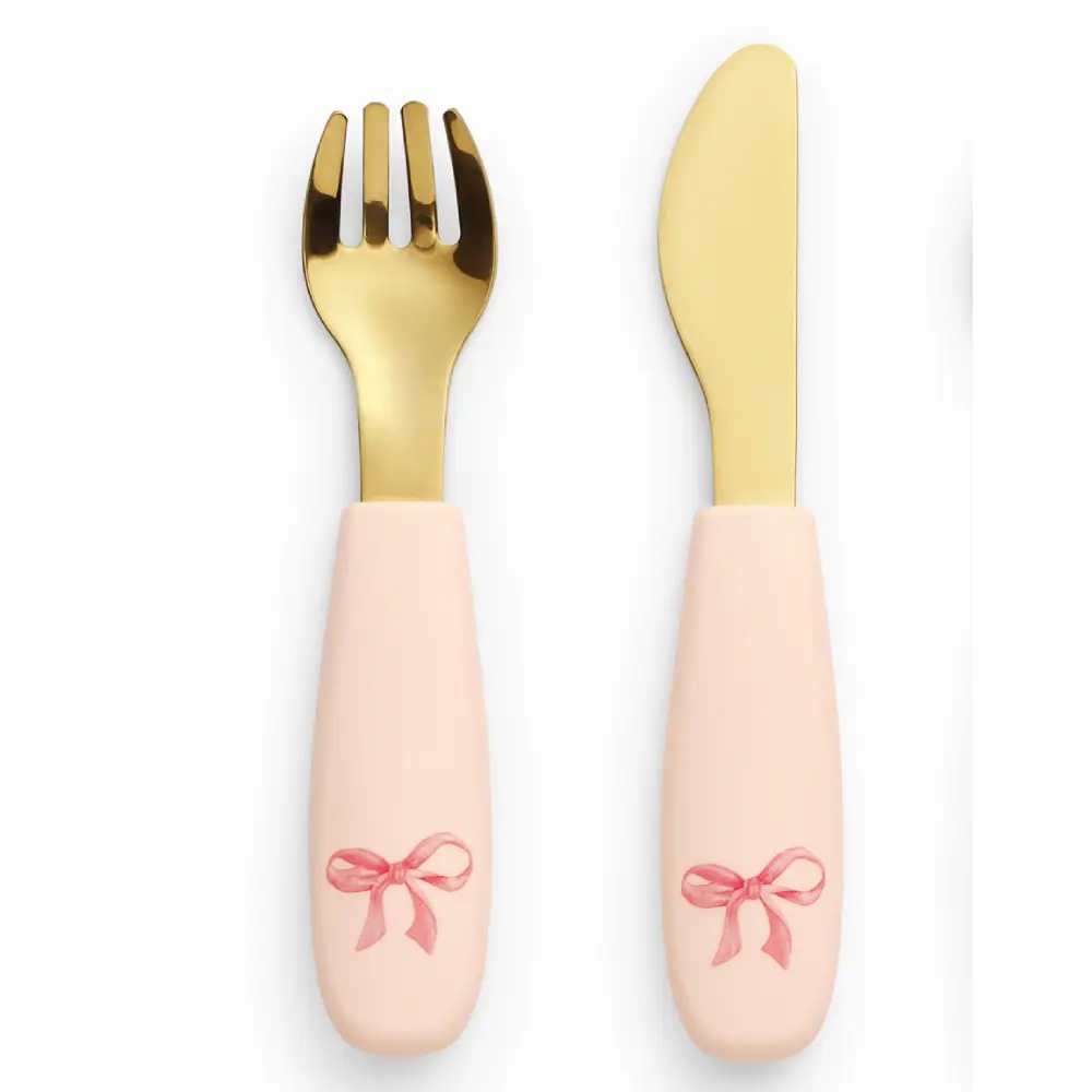 Elodie Silikon Tallerkensett Rosy Bow