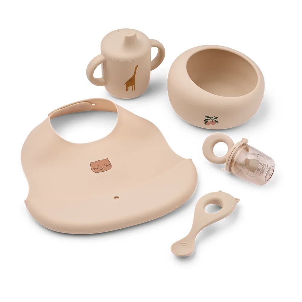 Liewood Mileah spisesett for baby Apple blossom