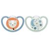 NUK smokk 0-6m Space Night & Day Lion