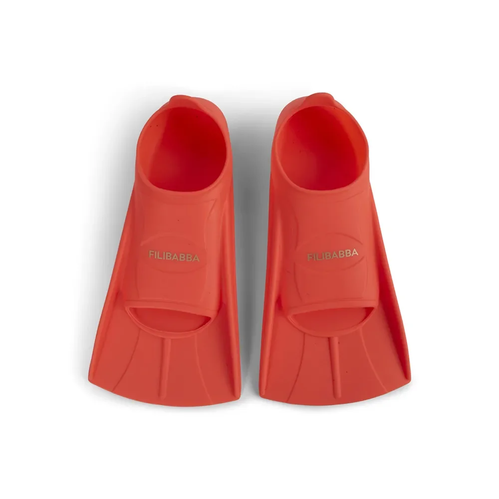 Filibabba svømmeføtter størrelse 27-29 - Warm Red