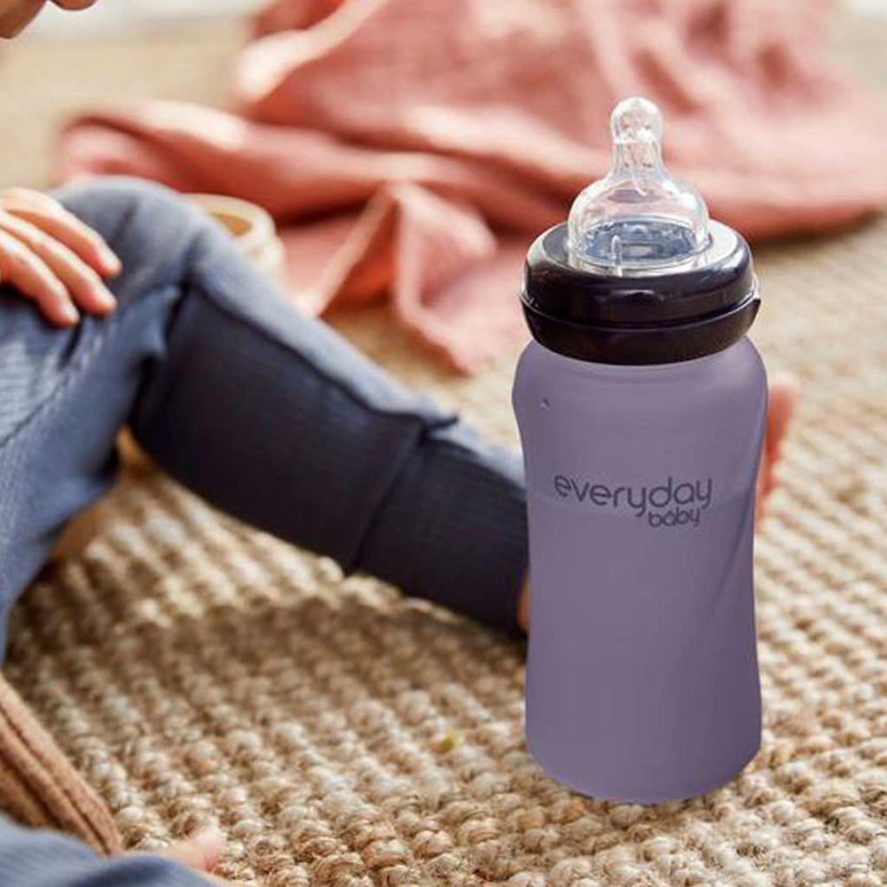  Everyday Baby tåteflaske med varmeføler Healthy + 240 ml - Blueberry