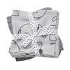 Done by Deer Muslin-teppe 2-pakning Contour Grey