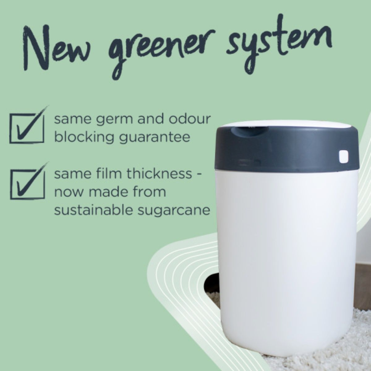 Tommee Tippee bleiebøtte Sangenic Twist & Click Hvit