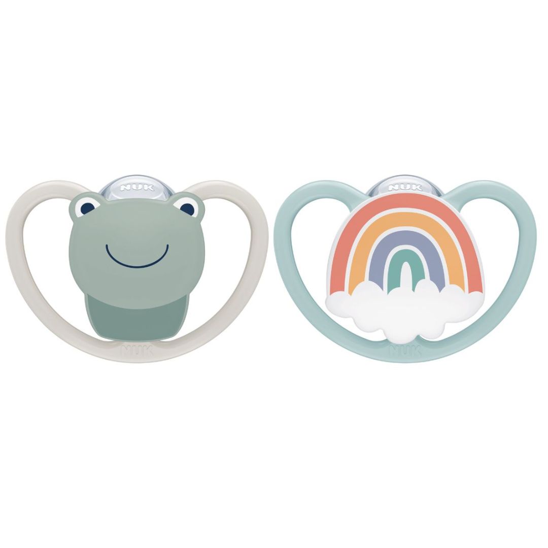 NUK smokk 0-6m Space Frog