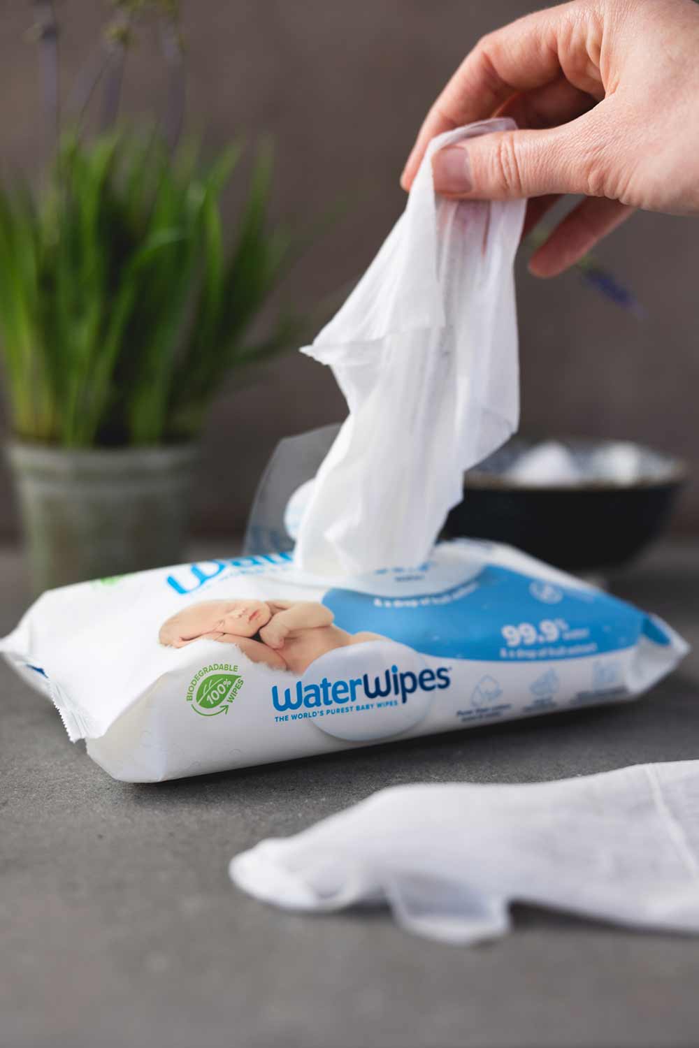 WaterWipes 60 stk plastfrie våtservietter