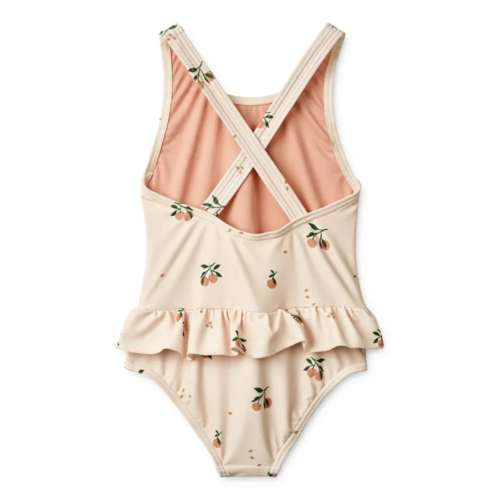 Liewood Amara Badedrakt størrelse 86 Peach/Sea shell