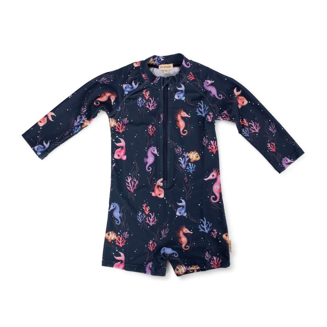 Filibabba Villads UV-dress 1-2 år Rainbow Reef
