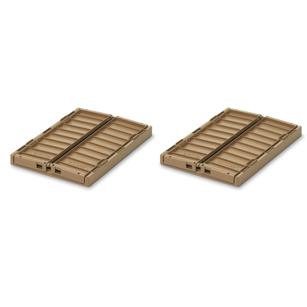 Liewood Weston oppbevaringsboks S 2-pack Oat 3070
