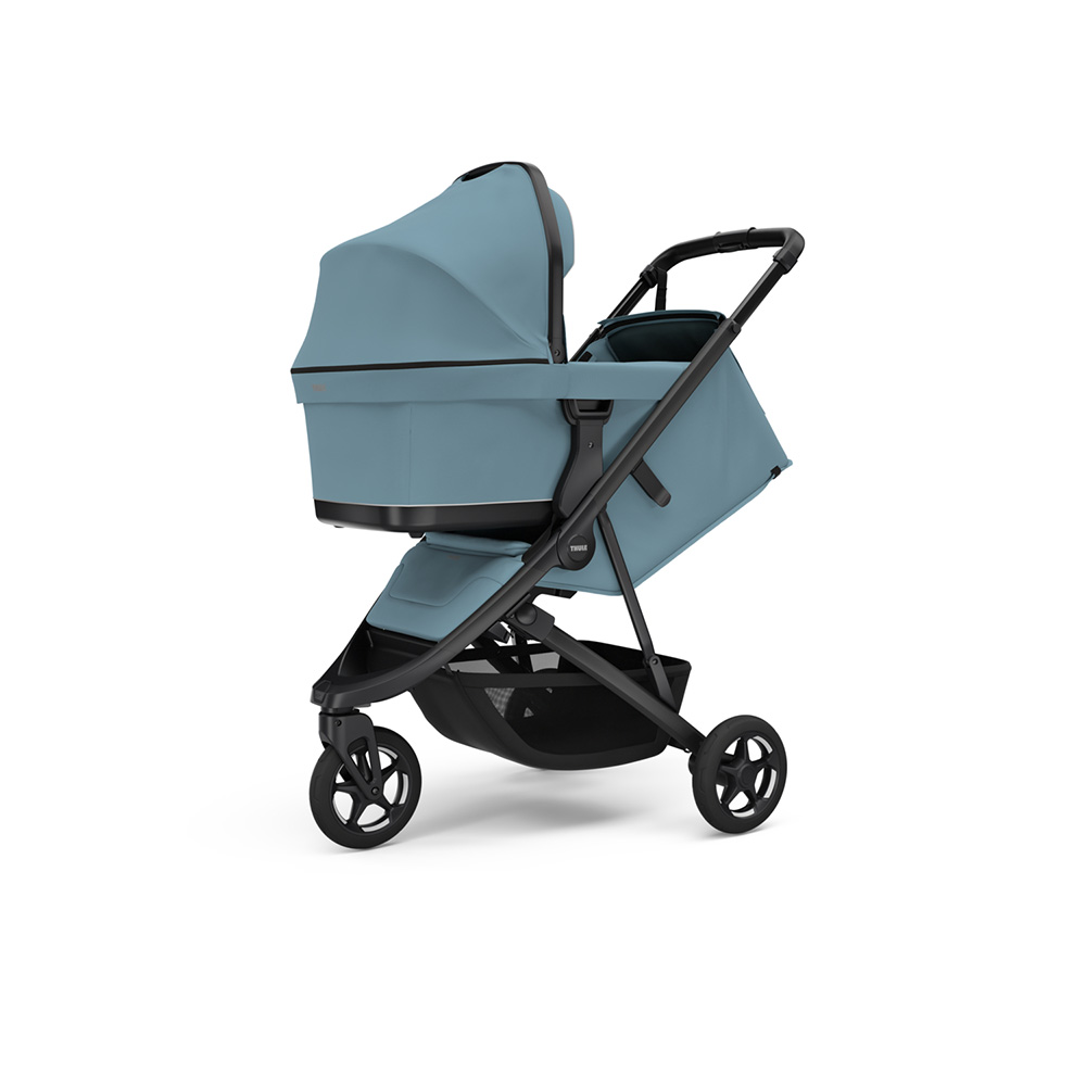 Thule Spring 2 Barnevogn Mid Blue on Black