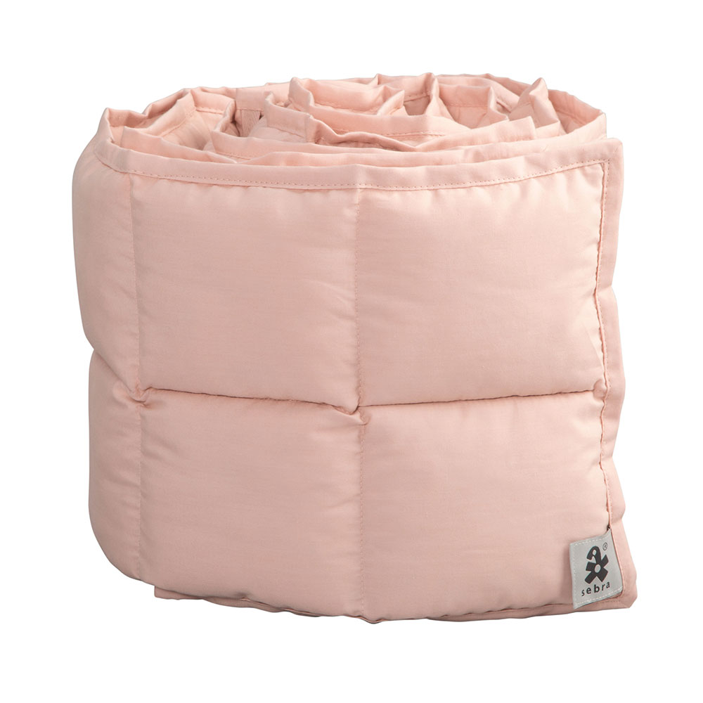 Sebra sengerand Baby støtfanger Kapok blossom rosa