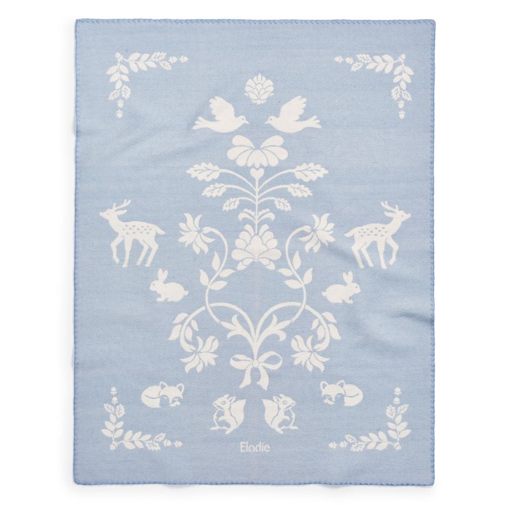 Elodie Details Jacquardpledd Blueberry Blue