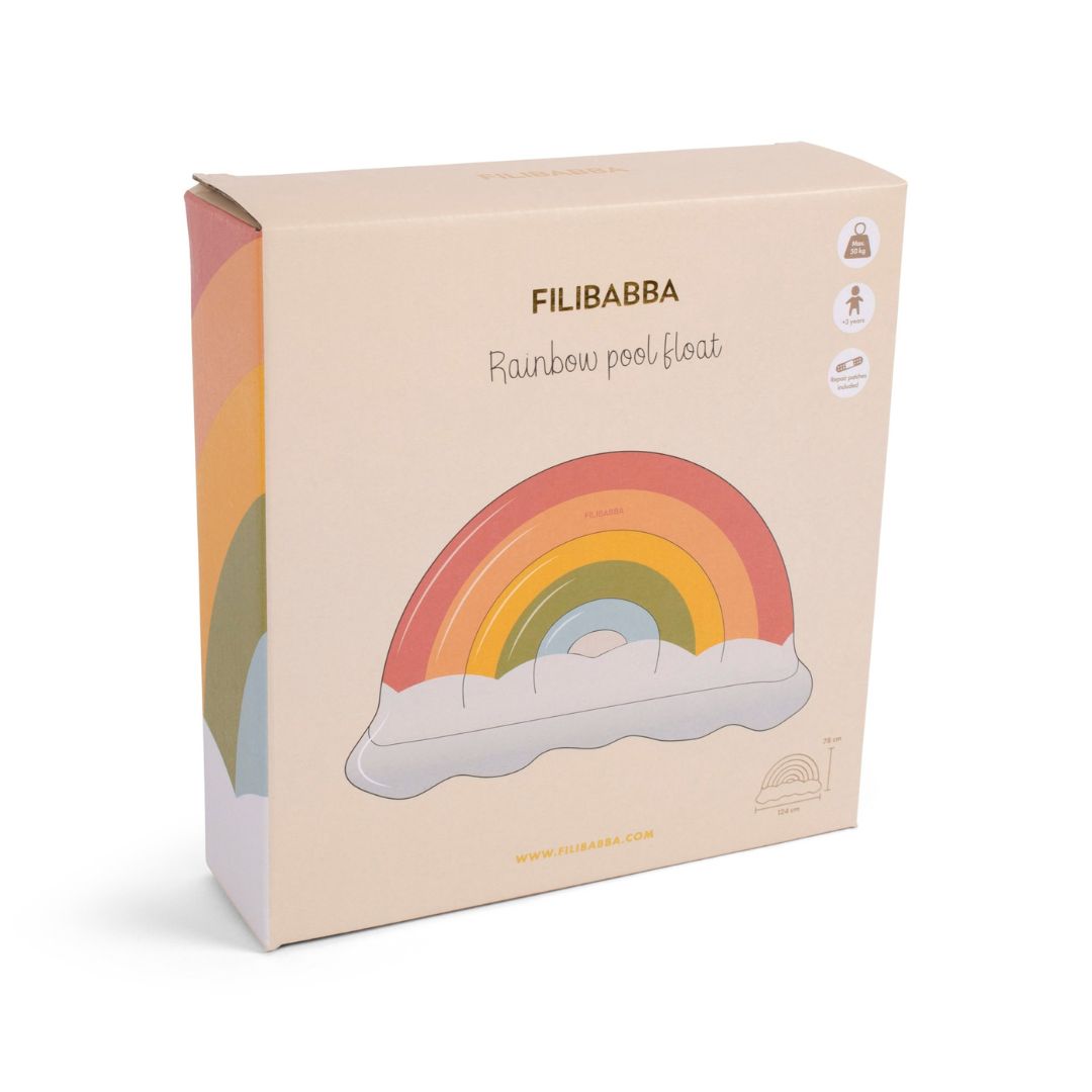Filibabba Fargerik regnbuefarget bademadrass