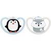 NUK smokk 0-6m Space Blue/White