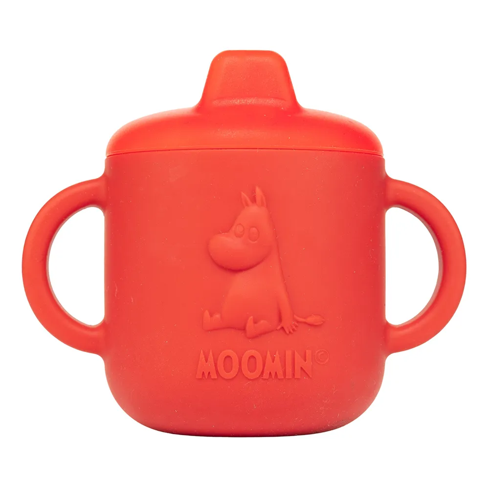 Rätt Start Mumin Drikkekopp i silikon Lingonberry Red