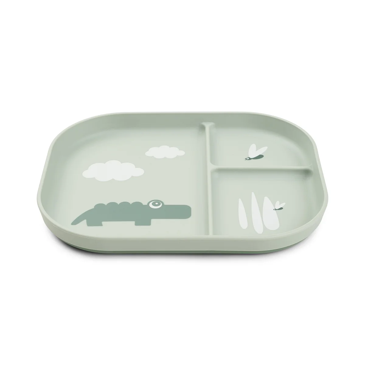 Done by Deer Foodie plate med rom Croco Green