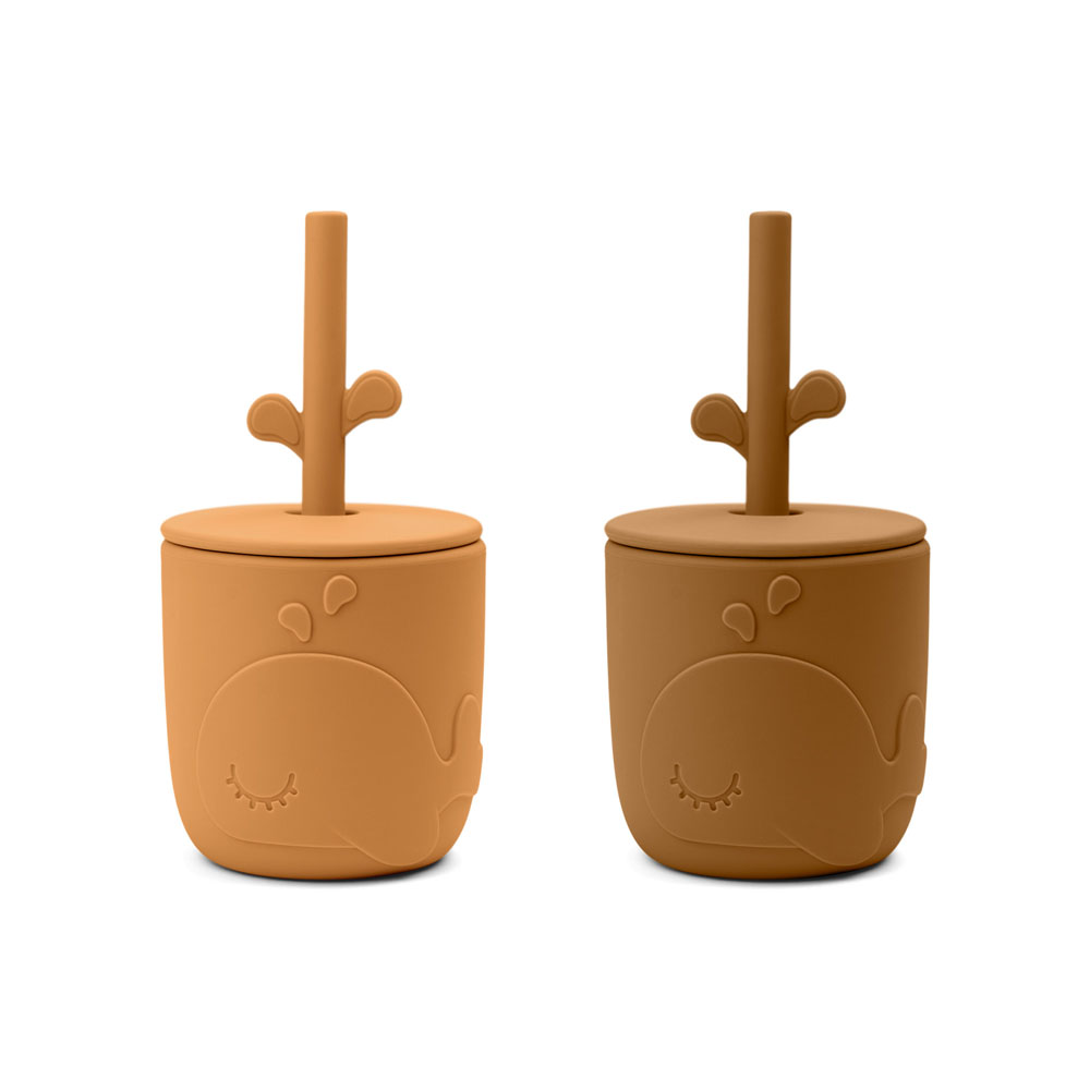 Done by Deer Peekaboo halmkrus 2-pack Wally Mustard