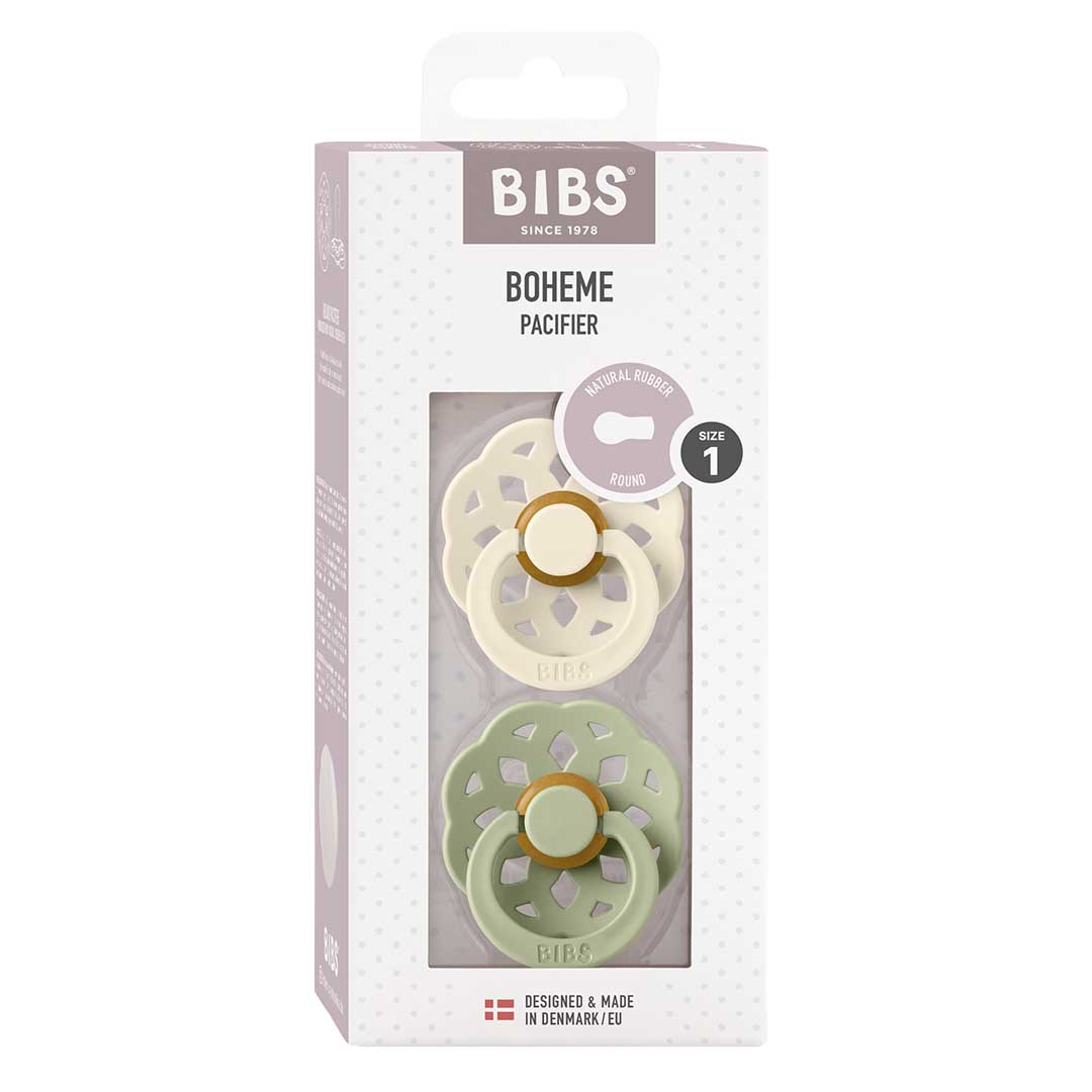 BIBS duk Boheme 2-pakning 0-6m Ivory/Sage