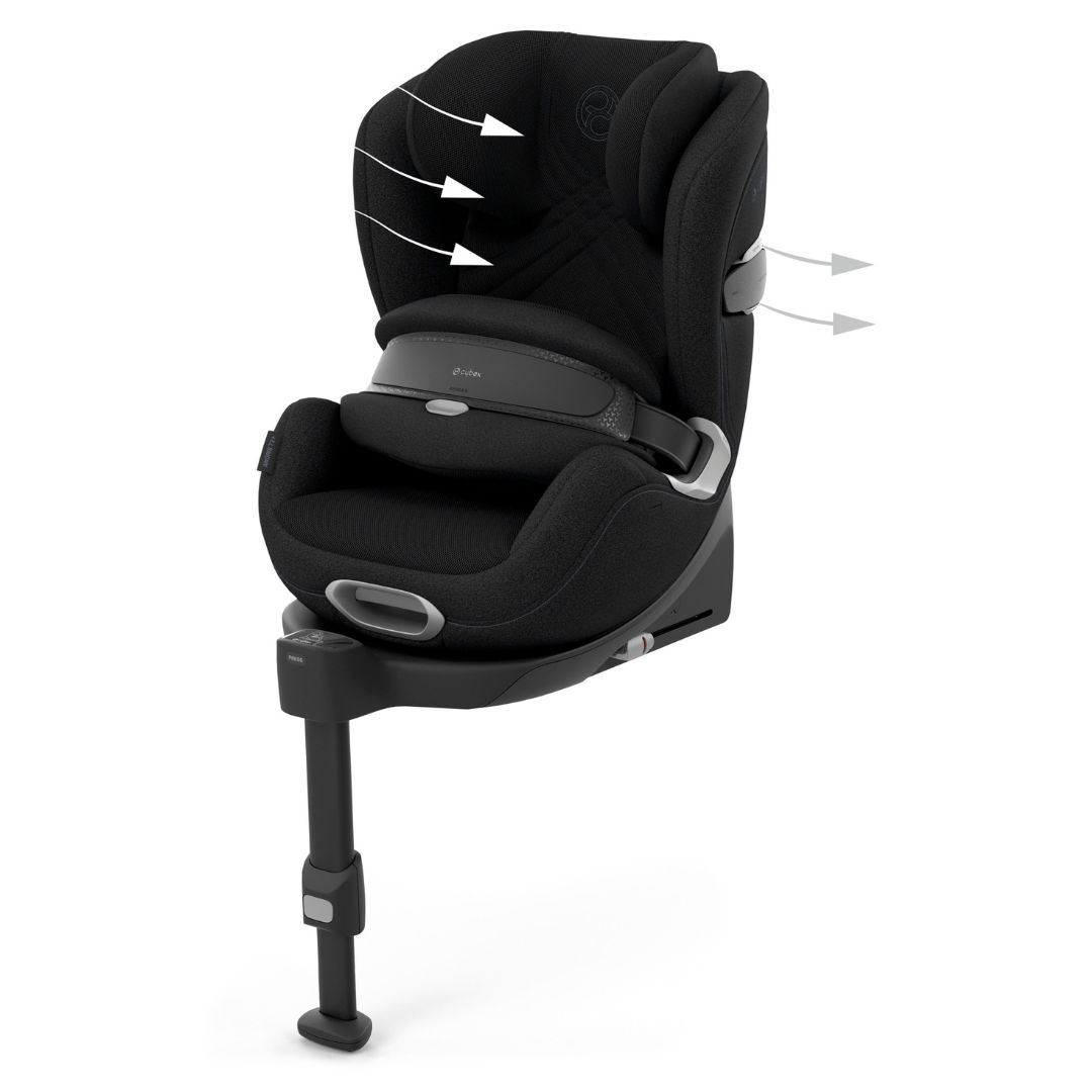 Cybex Anoris T2 bilstol med kollisjonspute i-size Plus Sepia Black