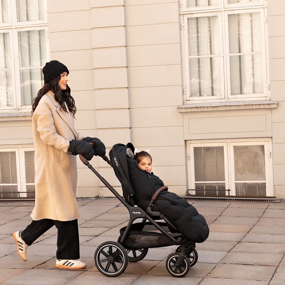 Nuna winter set merino & muffs Caviar