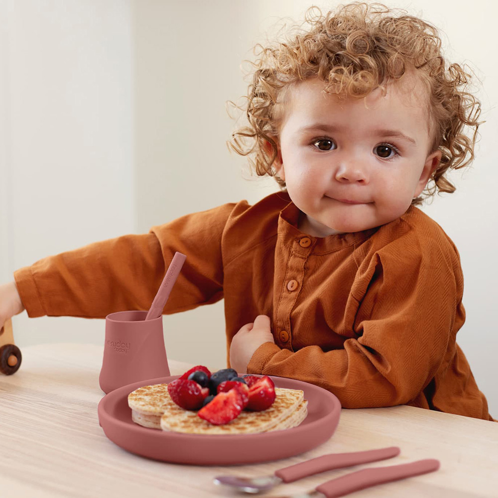 Everyday Baby silikonkopp 2-pakning Naturrød