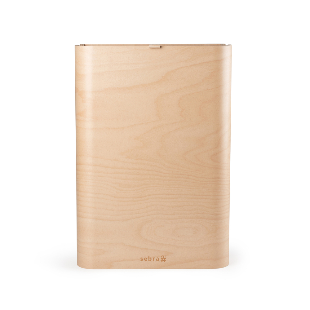 Sebra veggmontert stellebord i tre