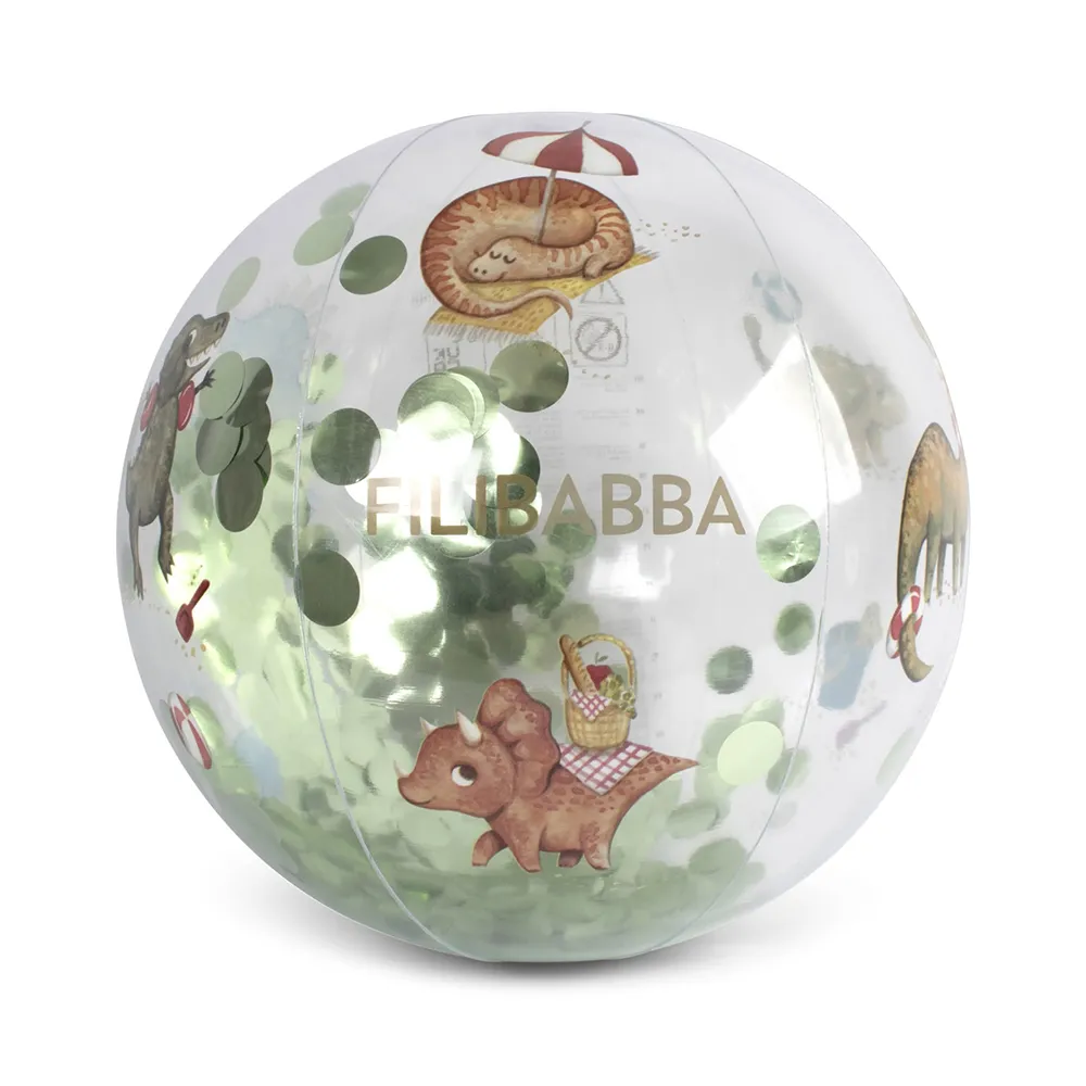 Filibabba Beach ball Alfie - Dino Beach Confetti