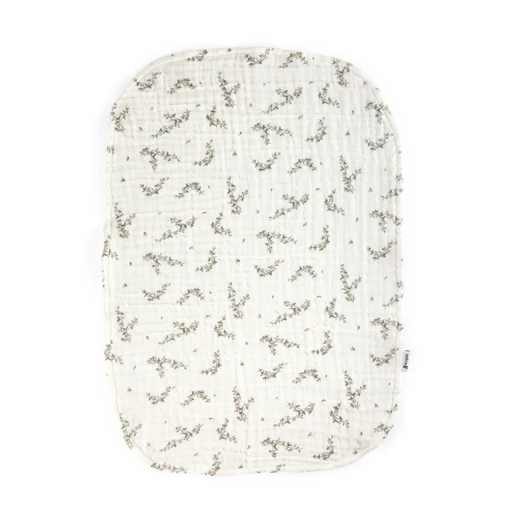 Sebra stelleunderlag 2-pakning muslin Powder blue