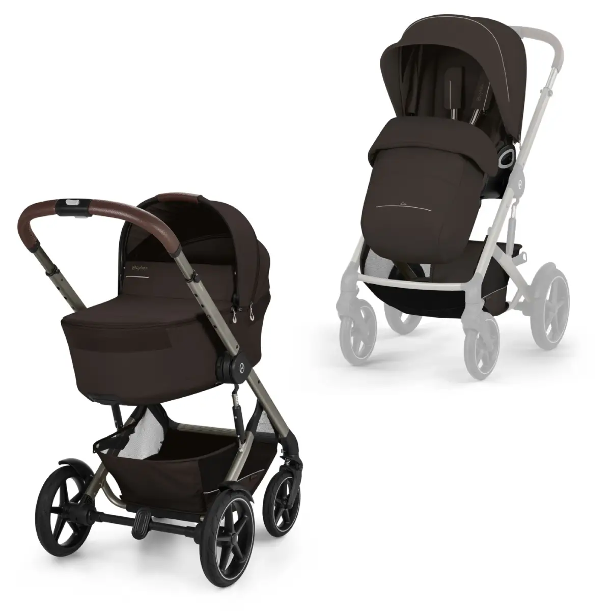 Cybex Talos S Lux liggedel Chocolate Brown