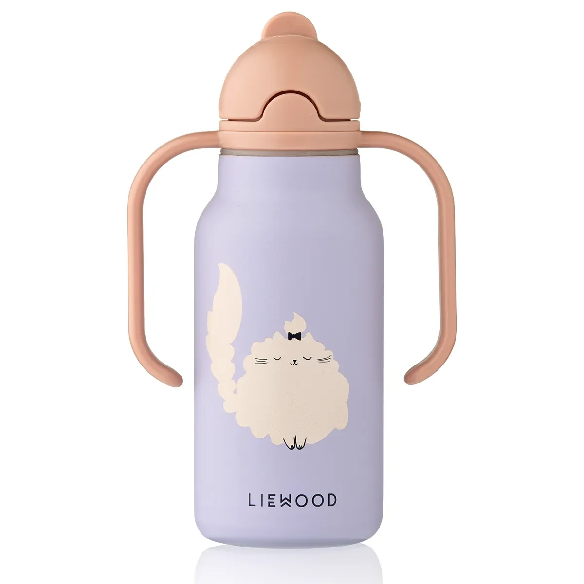 Liewood Kimmie vannflaske 250 ml Cat / Warm lilac