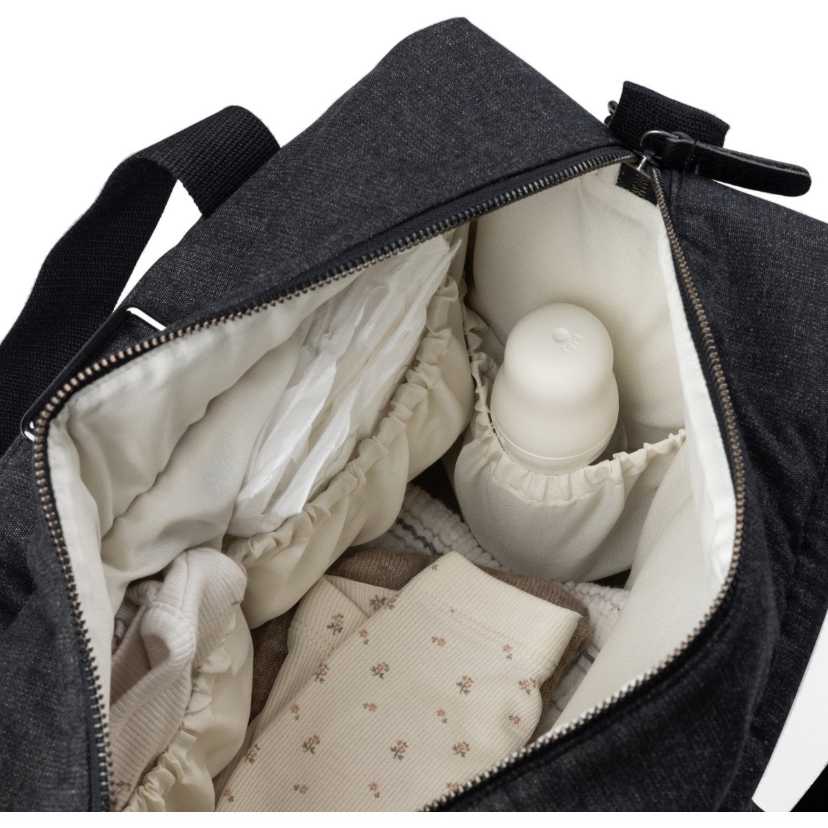 Sebra On-the-go stellebag dark grey melange