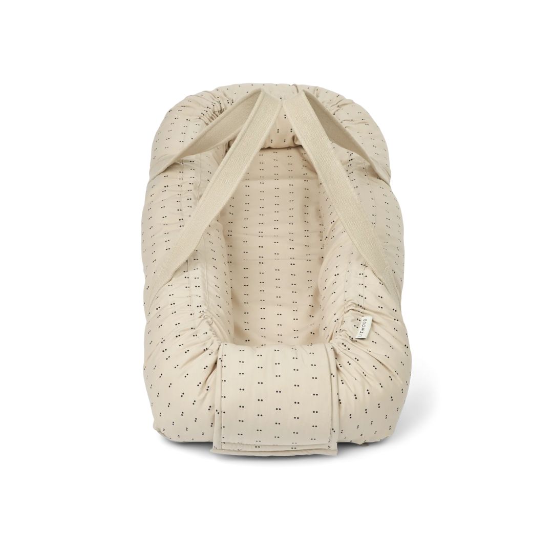 Liewood Gro babynest Double dot / sølvfôr